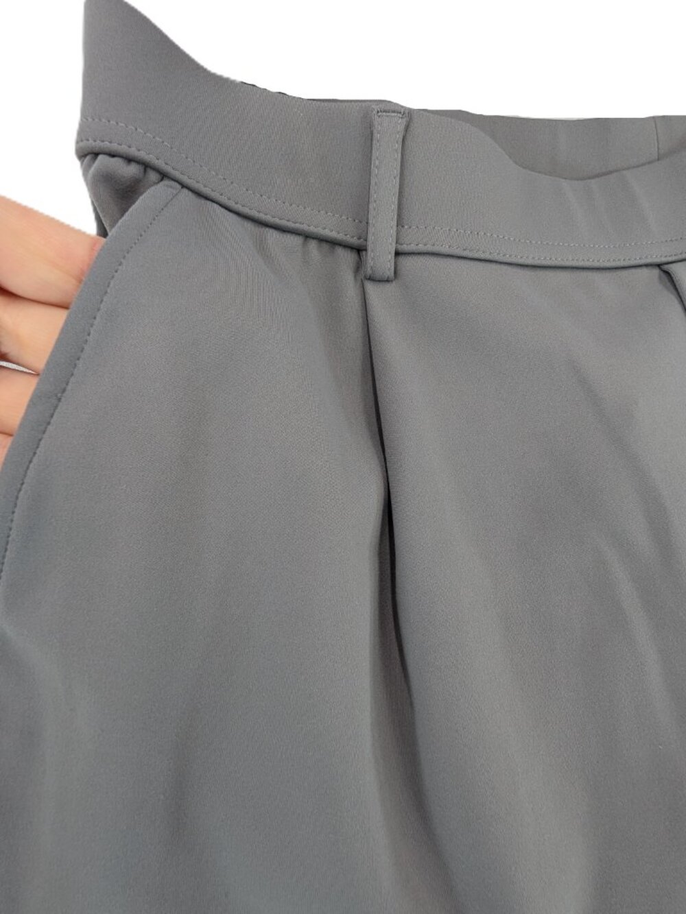 Halara Flex Daystretch High Waist Pants Womens Size L Tall Stretch Pockets Gray - Picture 6 of 9